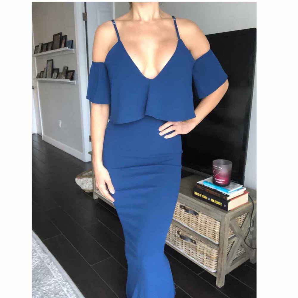 Ruffle maxi dress